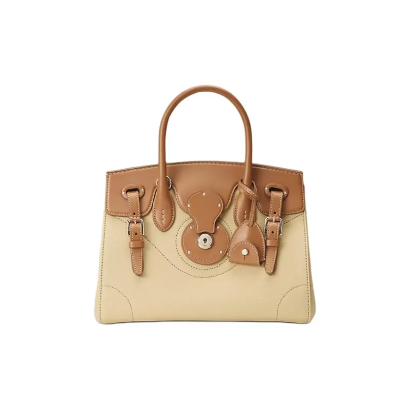 Ralph Lauren Collection Cotton Shoulder Bag Crossbody Bag Handbag Women's Tan-0