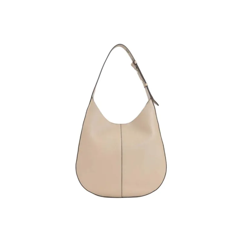 TOD'S DI Calfskin Handbag Shoulder Bag Small Size Women's Beige-1