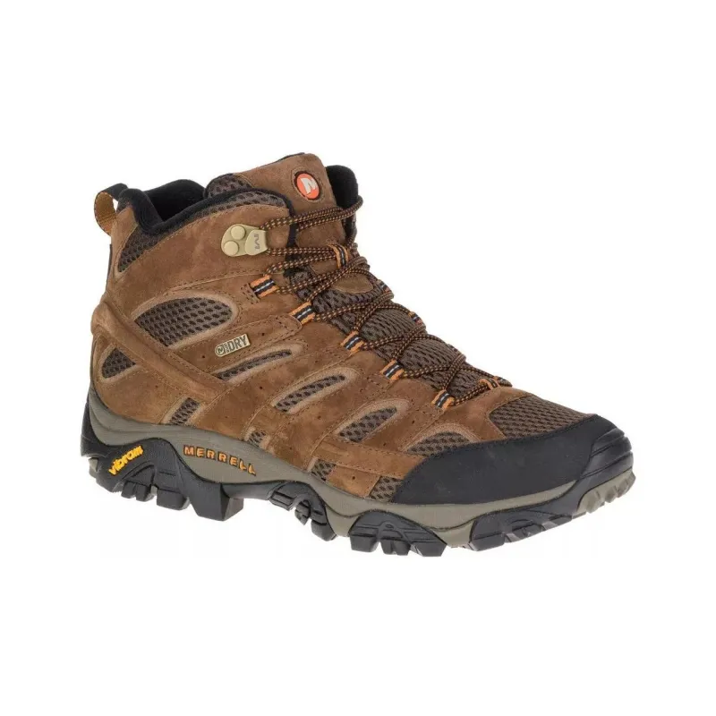 MERRELL Moab 2 Cushioning Anti-Slip And Wear-Resistant Mid-Top Trekking Shoes Men's Brown-1