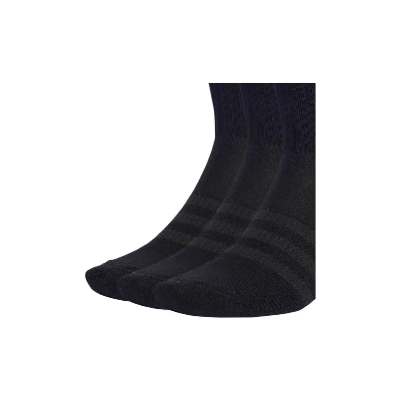 Adidas Mid Calf Socks Unisex 3 Pack Black/Dark Gray-2