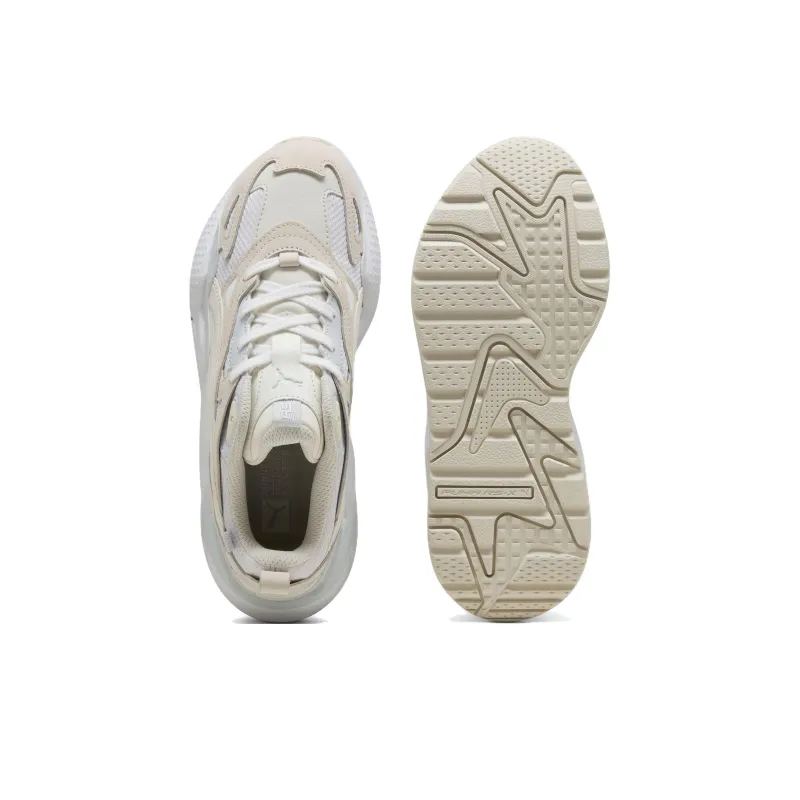 PUMA Shock Absorbers With Abrasion Resistant And Slip Resistant Properties Low Top Tennis Shoes Women's White-3