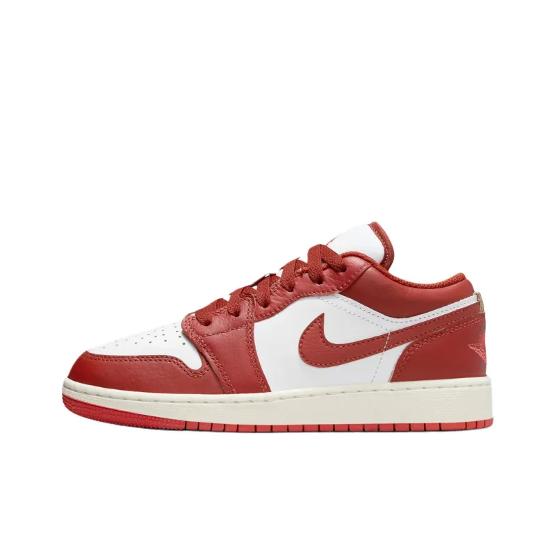 Jordan Kids Air Jordan 1 Low SE "Dune Red" Sneakers-0