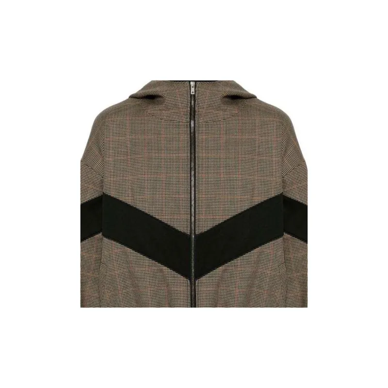 Golden Goose Deluxe Brand Checked Hooded Zip Up Jacket-5