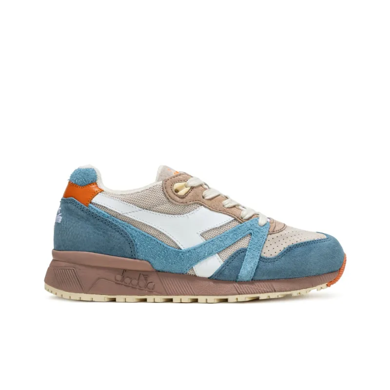 Diadora Anti Slip Wear Resistant Low Top Casual Shoes Unisex Blue-1