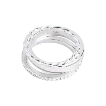 COACH Glass Rings Women's Silver