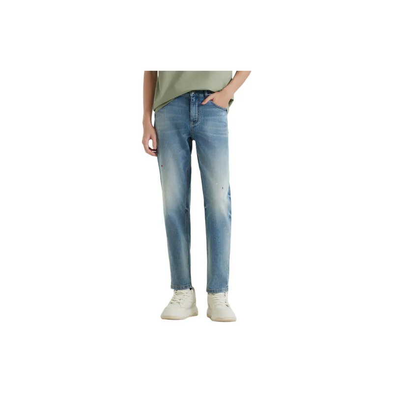 Cabbeen Jeans Men Sky Blue 37-2