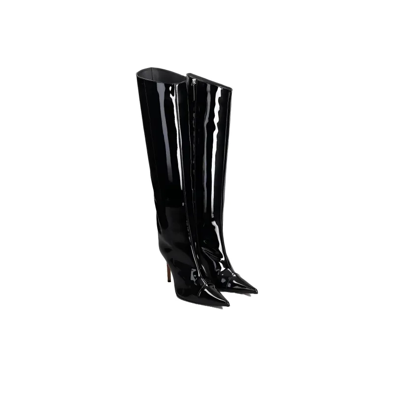 Alexandre Vauthier Patent Leather Pointed-toe Boots Women's-2
