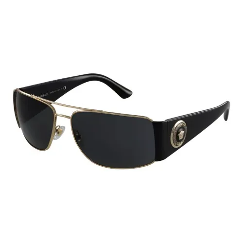 VERSACE Metal Aviator Sunglasses Men's Black