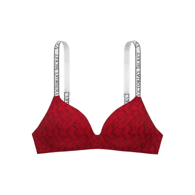 Victoria's Secret Bra Women's Red Snakeskin Print-0