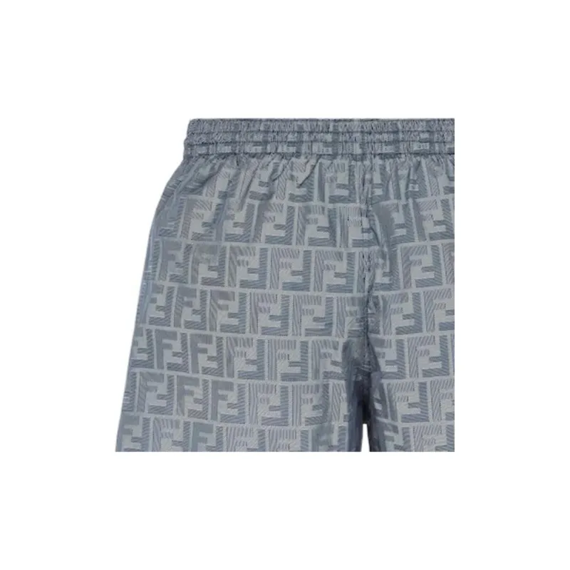 FENDI FW23 Swimming Shorts Men's Blue-5