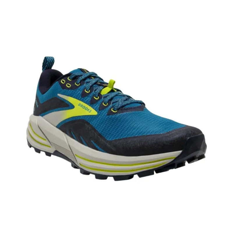 Brooks Cascadia 16 Anti-Slip Wear-Resistant Low-Top Running Shoes Men's Blue Black-2