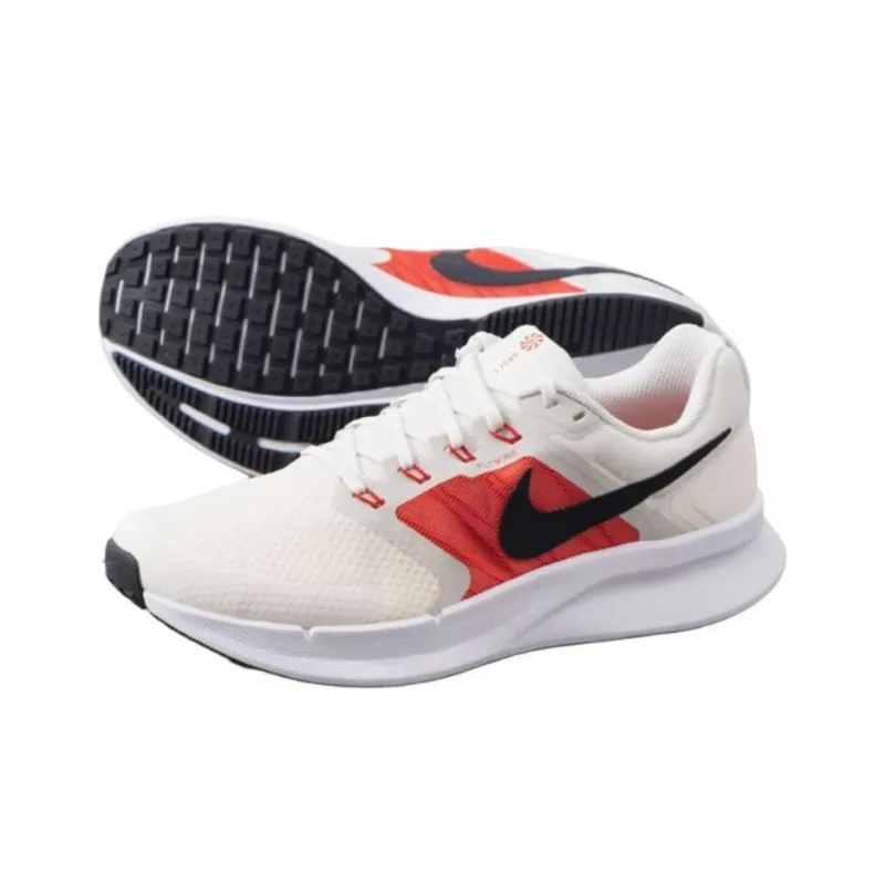 Nike Run Swift 3 Anti Slip Wear Resistant Low Top Running Shoes Men's Beige Red-2
