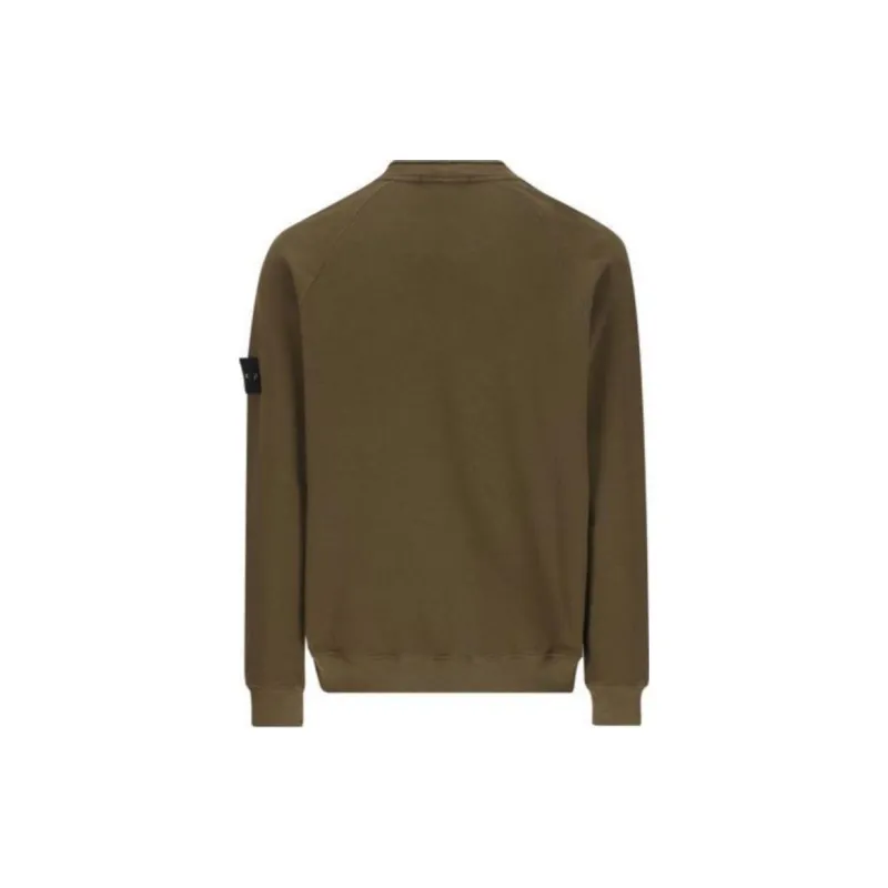 STONE ISLAND Logo Patch Crewneck Sweatshirt-1