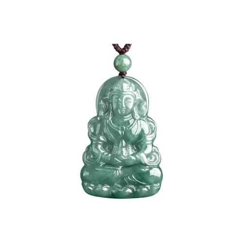 BYTHERE Glutinous Jade Jadeite Necklaces Unisex