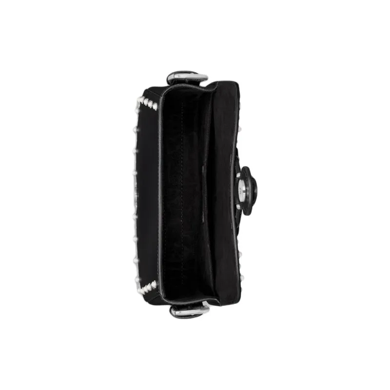 DIOR Bobby Calfskin Crossbody Bag, Shoulder Bag Small Size Women's Black-4