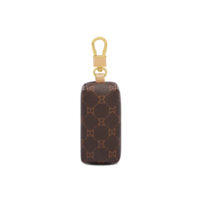 MashaLanti PVC Key Pouch Small Size Women's Dark Brown/Coffee-2