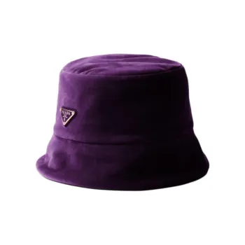 PRADA Velvet Bucket Hat