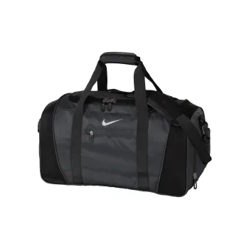 Nike Nylon Travel Bag Gym Bag Luggage Bag Handbag Shoulder Bag Regular Unisex Black Gray Color