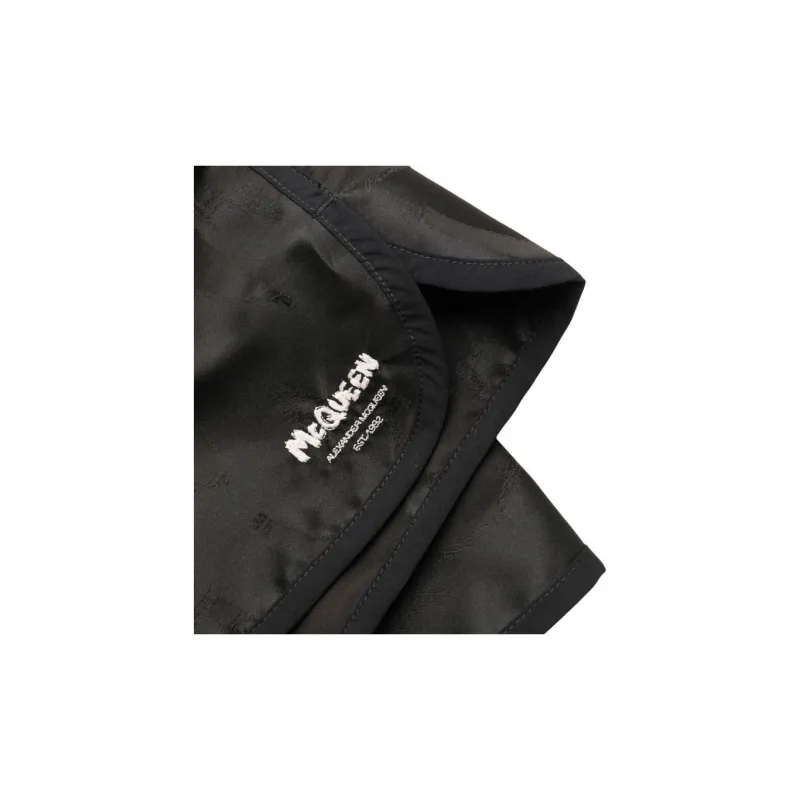 Alexander McQueen Logo Printed Swim Shorts-4