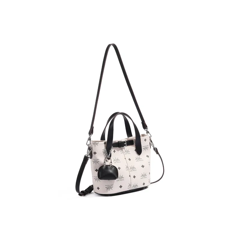 MISS GAIL Artificial Leather One Shoulder Handbag Crossbody Bag Women's Pink/Black White/Beige Yellow-8