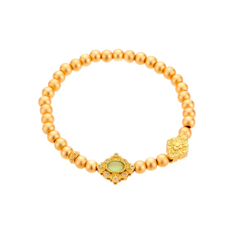 CLARKIA FLOWER Gold Plated Copper Bracelets Women's-0