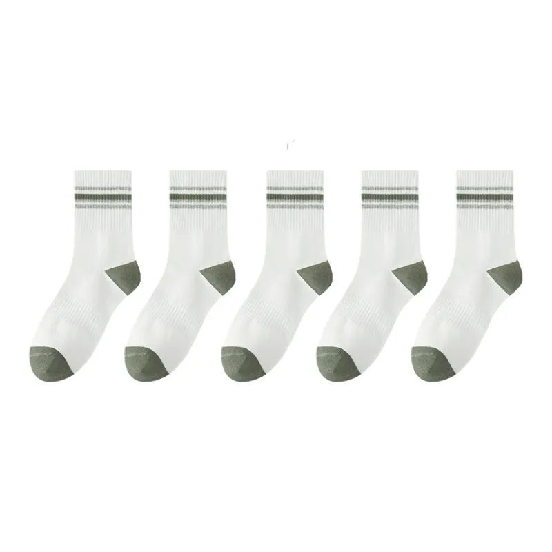 Cotton Gene Mid Calf Socks Men's 5 Pack-6