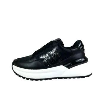 PINKO Logo Embellished Gem Sneakers Women's