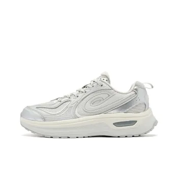 QIAODAN Cushioning Rebound Low Top Q LITESPEED Technology Sprint Running Shoes Women's Light Gray