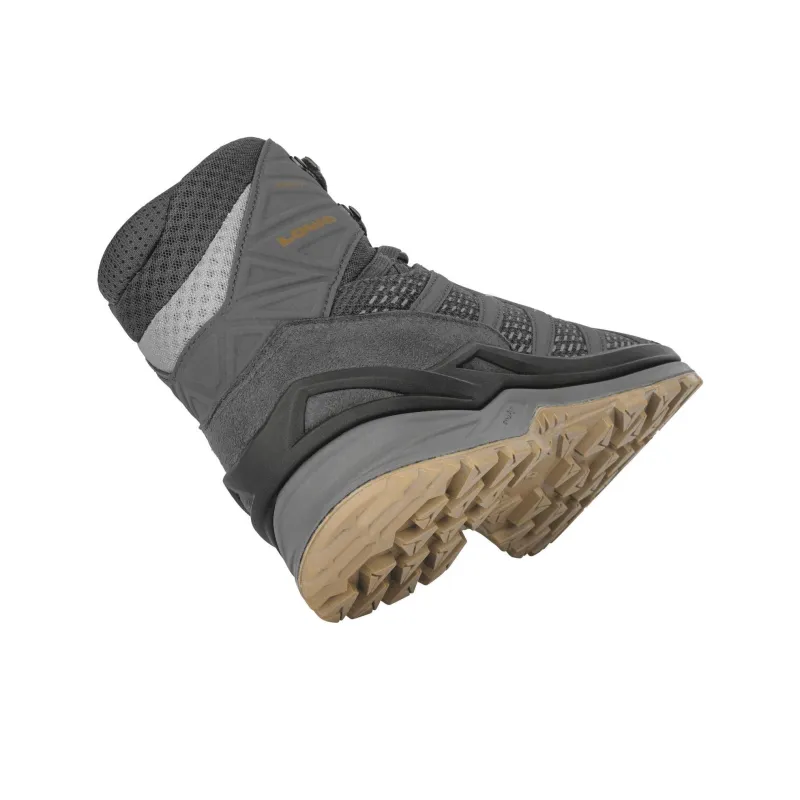 Lowa INNOX PRO Gt Abrasion Resistant High Top Outdoor Shoes Men's Yellow Gray-4