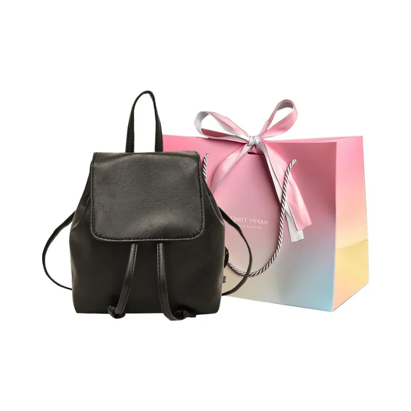 Aini Rabbit PU Backpack Regular Women's Black/Brown-0