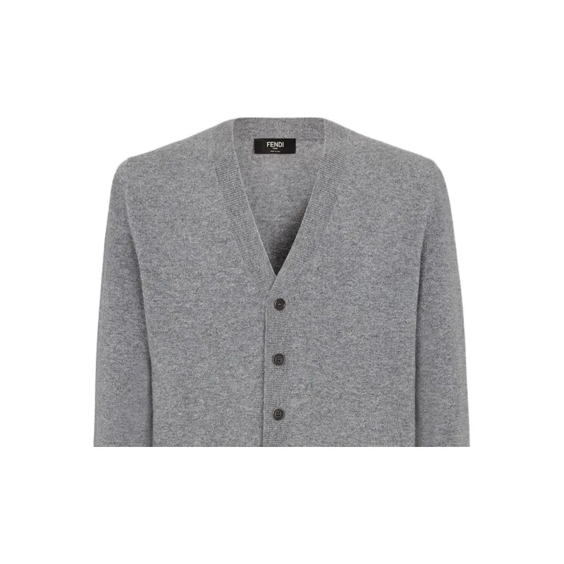 FENDI Button Up Knitted Cardigan-4