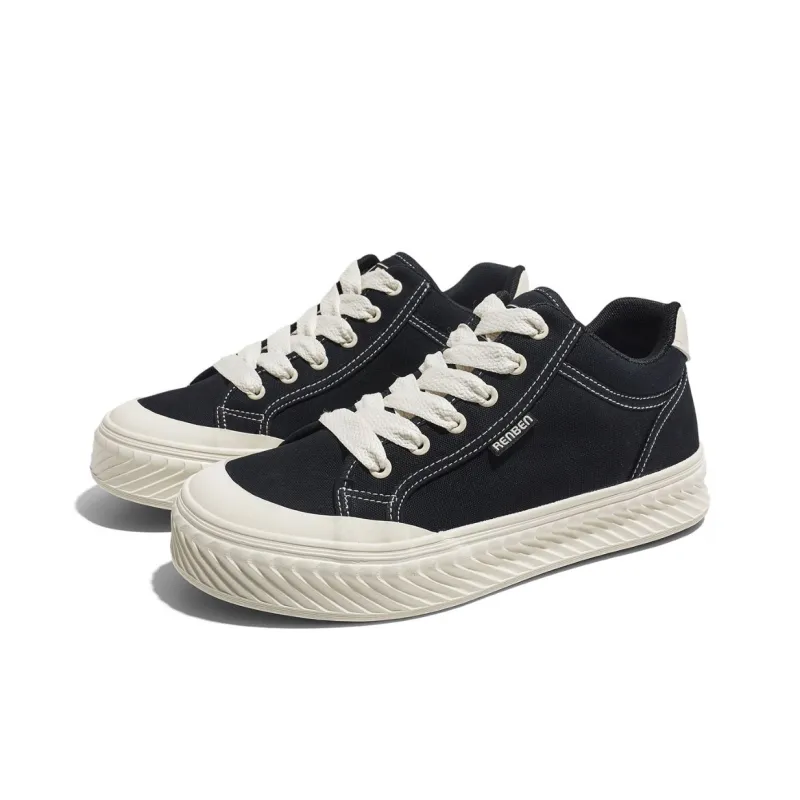 RENBEN Thermal Slip Resistant And Abrasion Resistant Low Top Skateboard Shoes Men's-2