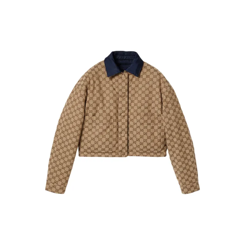 GUCCI Reversible Gabardine Nylon Jacket 'Royal'-1
