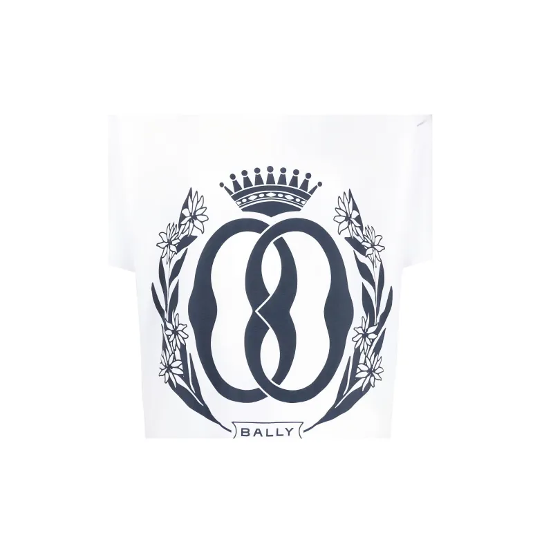 BALLY Logo print Cotton T shirt-4