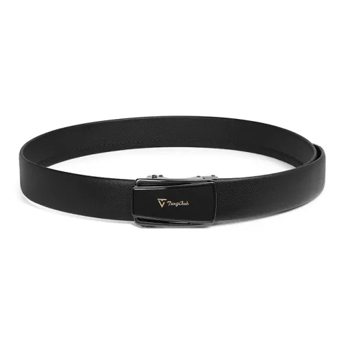 TangGuh Genuine Leather Automatic Buckle Casual Suit knitted-motif With Belt Belt Men's 3.5cm Width