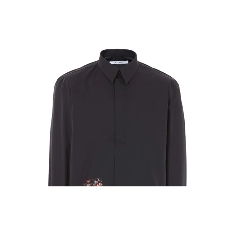 Givenchy Shirts Men Black-3