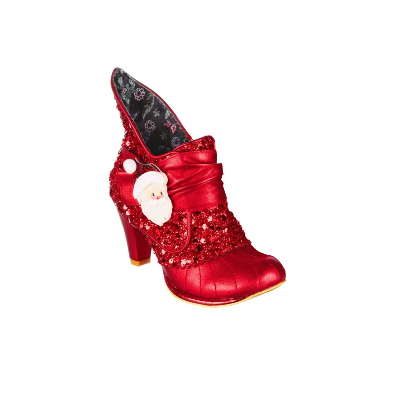 IRREGULAR CHOICE Fancy Claus Ankle Boots 9.5cm Women's Red-2