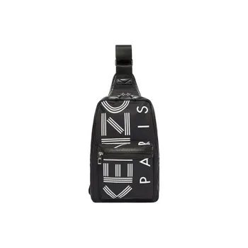 KENZO Letter Logo Fabric Sling Bag Crossbody Bag Shoulder Bag Regular Men's Black