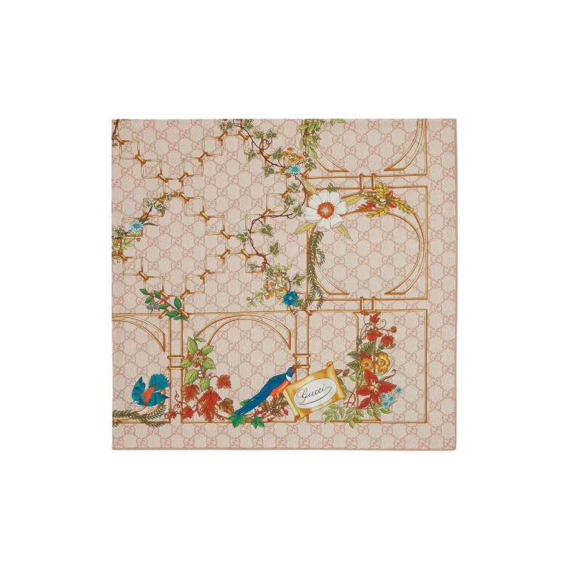 GUCCI Printed Silk Scarf-1