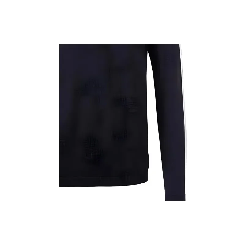 EMPORIO ARMANI Logo embroidered Virgin wool Polo Jumper-5