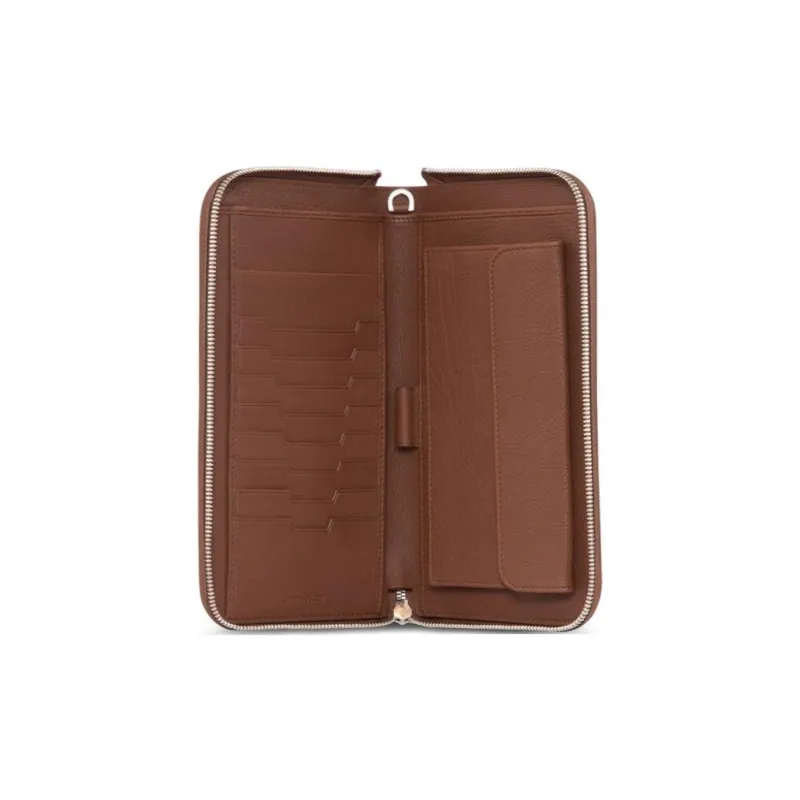 STEFANO RICCI Cow Leather Wallet Men's Brown-3