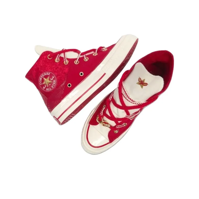 Converse Chuck 70 Hi Chinese New Year Enamel Red Snakeskin-3