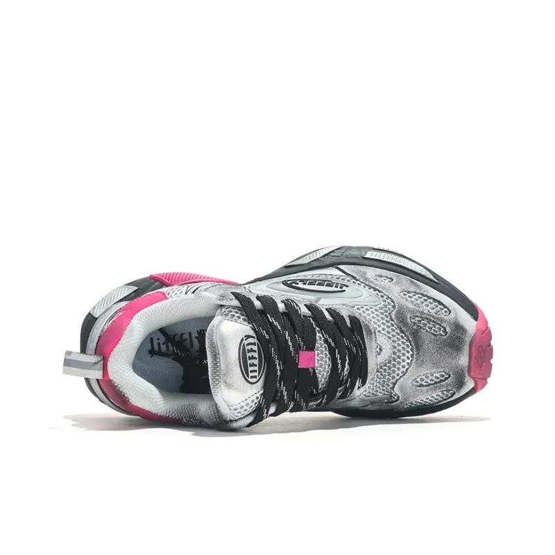 Jifffly Cushioned Slip-Resistant Breathable Lightweight Height Increasing Low-Top Chunky Sneakers Unisex-47