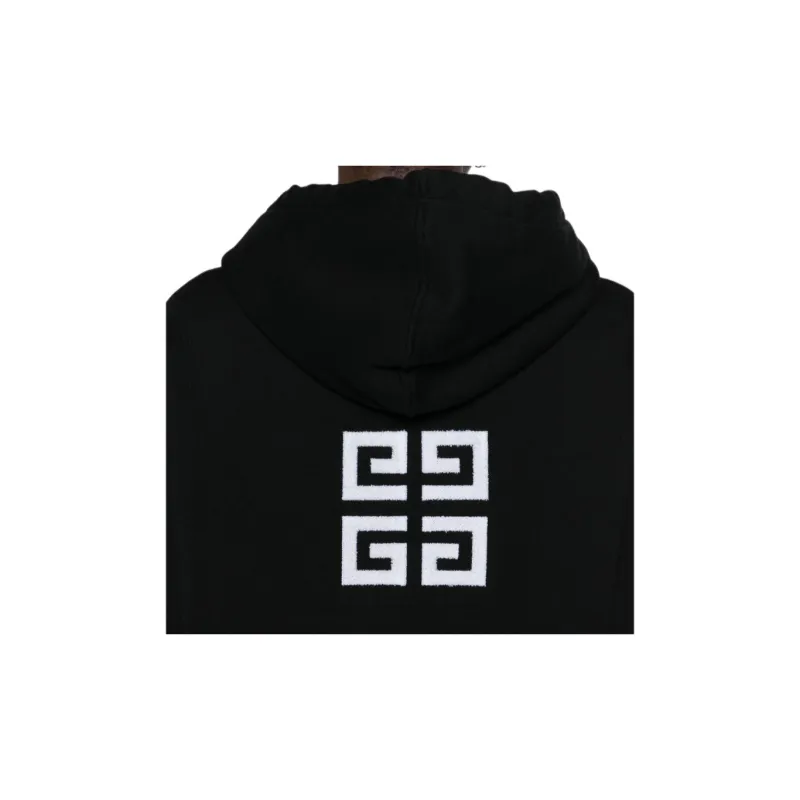 Givenchy Logo Embroidered Drawstring Hoodie-5