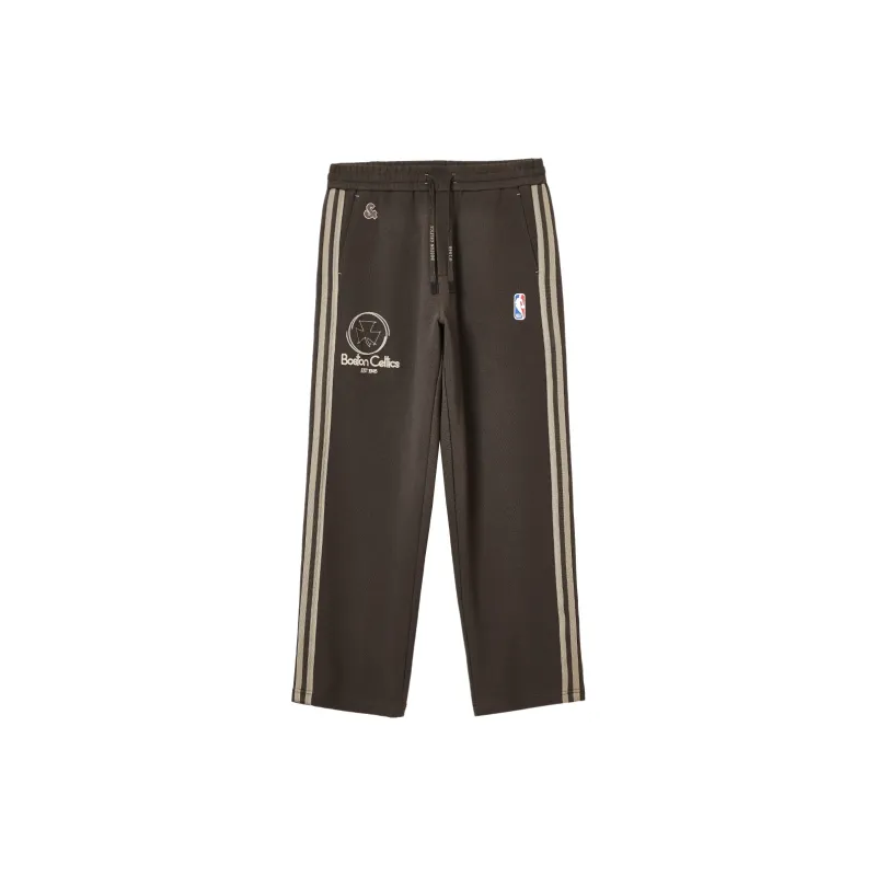 JACK JONES· x NBA JACK&JONESxNBA Spring Summer Knitted Sweatpants Men's Black Olive-0