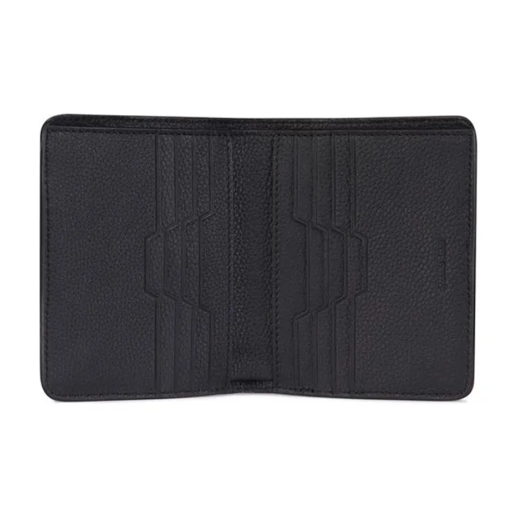 STEFANO RICCI Calfskin Leather Wallet Men's Black-3