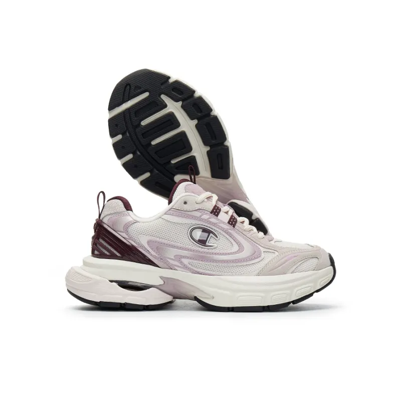 Champion Anti-Slip Wear-Resistant Low-Top Running Shoes Women's Dreamy Venice/Burgundy-1