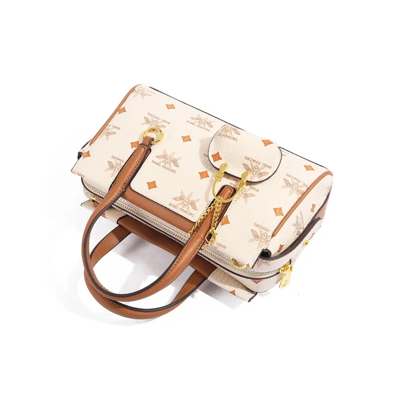 MISS GAIL Artificial Leather One Shoulder Handbag Crossbody Bag Regular Women's Black And White/Beige And Yellow/Pink-2