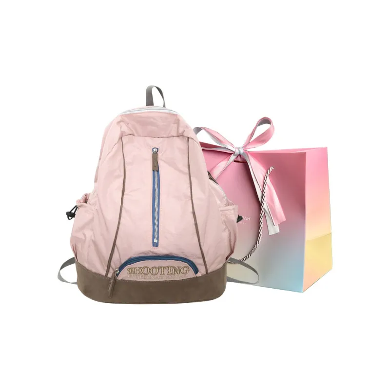 Aini Rabbit Nylon Backpack Regular Unisex Black/Green/Pink/Red/Gray-9