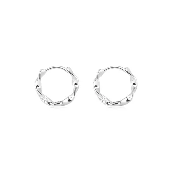 JOLLY NOTE Sterling Silver Earrings Women's Good Luck